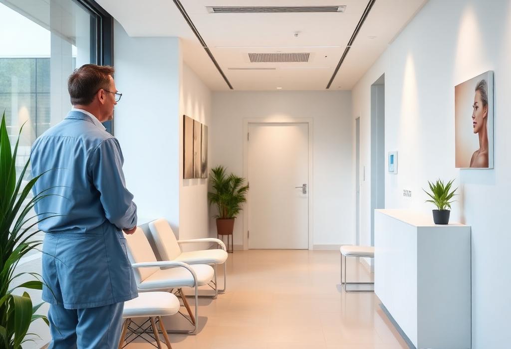 Empfang einer modernen Schweizer Zahn- und Gesundheitspraxis