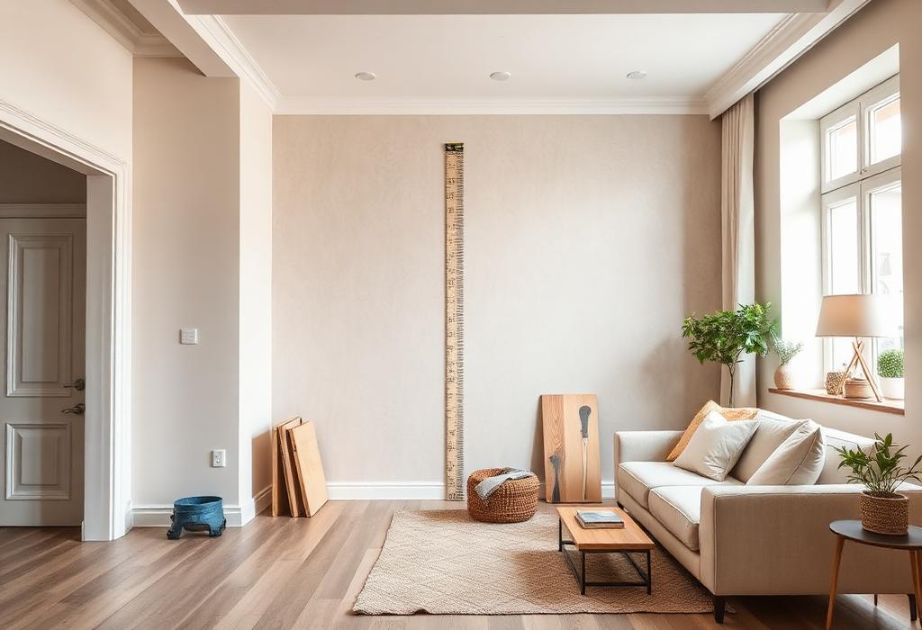 Helle Schweizer Wohnung während Renovationsarbeiten